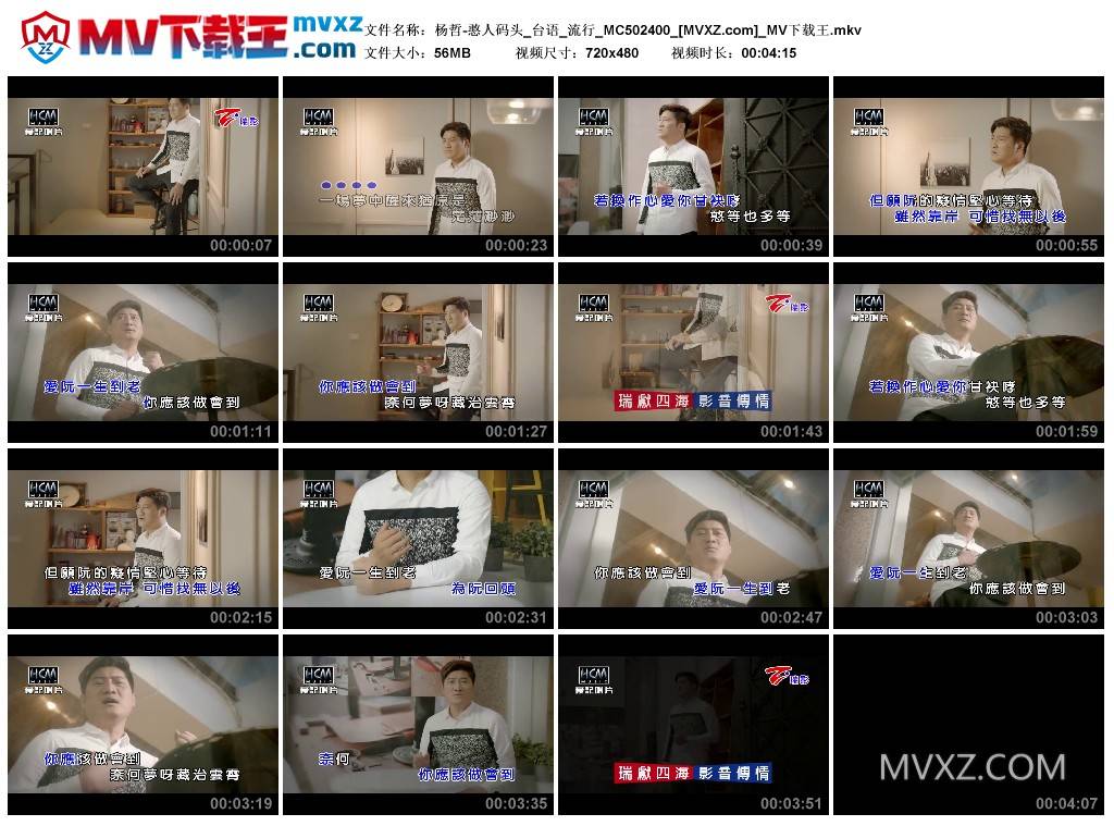 杨哲-憨人码头_台语_流行_MC502400